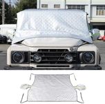 Windshield Snow Cover for Ineos Grenadier 2020-2024, Car Snow Cover, Front Windshield Sunshade, Exterior Windscreen Privacy Sun Shade, UV-Rays Sun Ice Snow Frost Protector,4-Layer Windshield Cover (B)