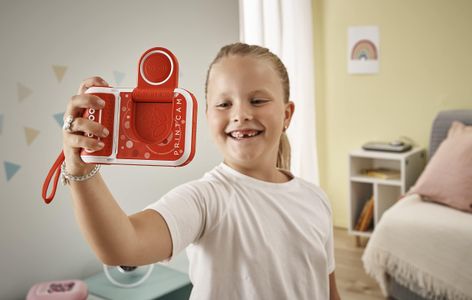 VTech KidiZoom PrintCam – Kids Instant Camera, Red