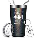 Fufandi Aunt Gifts, Best Aunt Ever Tumbler - Aunt Gifts from Niece, Nephew - Birthday Gifts for Auntie, New Aunt, Auntie - Aunt Tumbler Cup