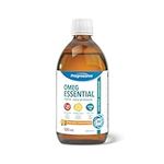 OmegEssential Liquid Fish Oil Supplement - 1,000 mg EPA + 550 mg DHA, Orange Flavour, 500 ml