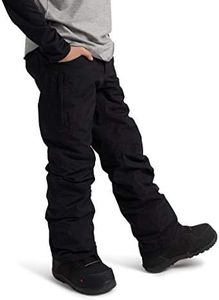 Burton Boys' Barnstorm 2L Insulated Snow Pants (Standard, X-Small, True Black)