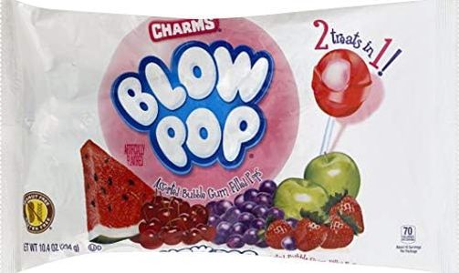 Charms Blow Pop Bubble Gum Filled Pops, 10.4 oz