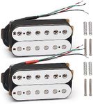 SAPHUE Electric Guitar Humbucker Pickups Double Coil Guitar Bridge Pickup & Neck Pickups Set (silver)