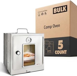 Modern Innovations Portable Camping Oven Folding Stove for Baking Cinnamon Rolls Breads Muffins Outdoor Oven for Wood Burning Fire Propane Stoves Campers 5 Pack