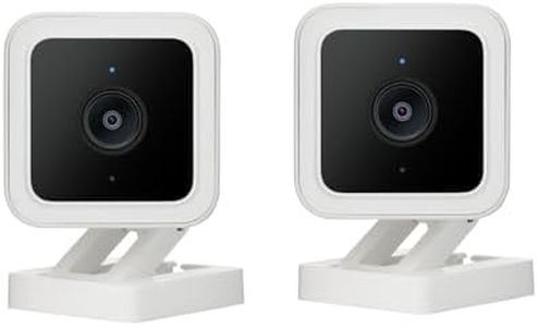 Cam v3 Security Camera for Pets, 1080p Color Night Vision Motion & Sound Detection Indoor/Outdoor Home Security Camera, Compatible with Alexa & Google, 2-Pack