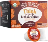 High Caffeine Mushroom Coffee K-Cups by Four Sigmatic | Organic and Fair Trade Dark Roast Coffee with Lion’s Mane & Yacon | Focus & Immune Support | Vegan & Keto | Sustainable Pods | 10 Count