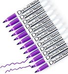 Volcanics Purple Dry Erase Markers Low Odor Fine Whiteboard Markers Thin Box of 12