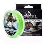 Maxcatch Braided Fly Line Backing for Fly Fishing 20/30lb 100yards (White, Yellow, Orange, Pink, Purple, Green,Black&White, Black&Yellow) (Green, 30lb,100 Yards)