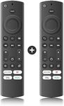 ZYK 2 Pack Replacement Universal Remote for All Insignia TV and Toshiba Smart TV, Hisense Smart TV, AMZ Omni TV and AMZ 4-Series Smart TVs (Not for TV Stick and Box) with 4 Shortcut Keys