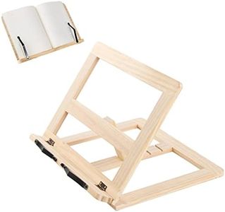 Book Stand,Book Holder,Cookbook Stand Desk Portable Sturdy Lightweight Bookstand,Book Holders for Reading Hands Free