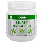 5kind Hemp Active Gel 500ml - High Strength Hemp Oil Formula - Natural Hemp Massage Gel for Back, Muscles, Feet, Knees, Neck & Shoulders - Hemp Gel Muscle Rub Rich in Natural Extracts