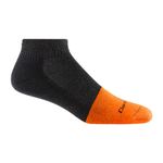 Darn Tough Men's Steely No Show Lightweight with Full Cushion Toe Box Work Sock (Style 2205) - Graphite, Medium