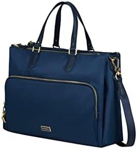Samsonite Karissa Biz 2.0 - Schultertasche mit 3 Fächer - borse a tracolla Donna, Blau (Midnight Blue), 14.1 Zoll