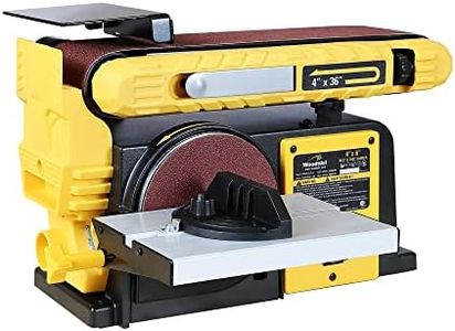 Woodskil 4.5-Amp Belt Disc Sander Combo, 4 x 36 in. Belt and 6 in. Disc Sander with 3/4HP Motor, Belt Sander for Woodworking with Base, Bench Sander Upgraded Model