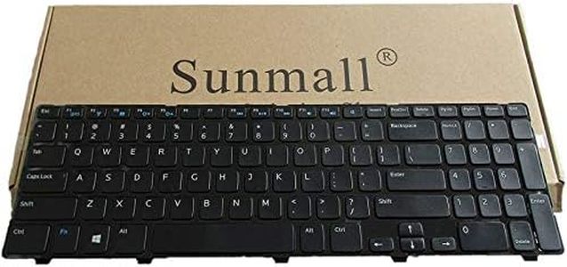 SUNMALL Laptop Keyboard Replacement without Backlit Compatible with Inspiron 15 3521 3537 15v-1316 15R 3521 3537 5521 5528 5537 5535 M531R, atitude 3540, Vostro 2521 US Layout P/N NSK-LA0SC NSK-DY0SW