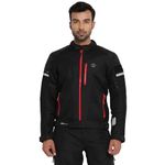 Royal Enfield Windfarer V2 Riding Jacket Black (L) 42 Cm Pro-Tech Ce Level 2 Protectors At Shoulder, Elbow And Back & Pocket At Chest That Can Be Upgraded Ergo Pro-Tech Ce Level 1 Armours