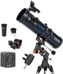Celestron – AstroMaster 130EQ–MD Newtonian Reflector Telescope for Beginners – Aluminized Mirror – Motor Drive to Track Stars – Adjustable Tripod – Includes Eyepieces Plus Astronomy Software Package