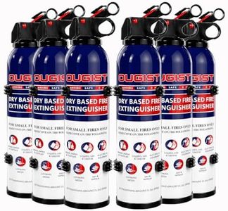 Dry Stop Fire Extinguisher for Home & Vehicle - 600g Dry Chemical Powder Fire Extinguisher | Grease & Electrical Fire Extinguisher for Kitchen, Car, Portable (6-Pack)