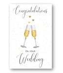 Second Ave Champagne Wedding Day Congratulations Card