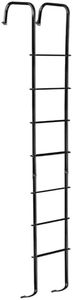 OUTPRIZE Universal Exterior RV Ladder, 7.6FT-8.4FT Aluminum Travel Trailer Ladder, 250lbs Capacity, Black