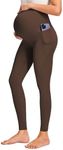 JOYSPELS Smooth Feeling Maternity Leggings Over The Belly with Pockets Workout Pregnancy Leggings