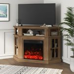 YESHOMY Corner Fireplace TV Stand f