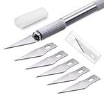 JustLatest Detail Pen Knife With 5 Sharp Blades For DIY, Art & Craft Work (1 Detail Knife + 5 Blades)