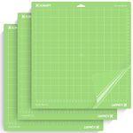 Cutting Mats for Cricut, Compatible with Cricut Maker 3/Maker/Explore Air 2/Air One/Explore 3 Cutting Mats Accessories 3 Pack Green StandardGrips Adhesive 12"X12" (30.5cmX30.5cm)