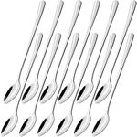 homEdge Stainless Steel Long Handle Spoon, 8.3 Inches Cocktail Stirring Spoons, Coffee Spoon,Set of 12