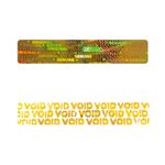 2x0.4inch Holographic Warranty Void Labels, Tamper Proof Evident Sticker, Genuine Authentic Security Seal（320，Gold