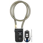 Motorcycle Alarm, Alarm Lock Chain Lock, Alarm Remote Control Wireless Lock Lock for Motorcycle Bike