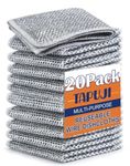 TAPUJI Pack of 20 Multipurpose Wire Dishwashing Rags for Wet and Dry Stainless Steel Scrubber Non-Scratch Wire Dishcloth for Washing Dishes Sinks Counters Easy Rinsing Machine Washable