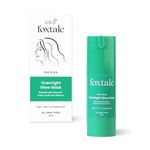 Foxtale Overnight Glow Mask | 4% Glycolic Acid | 3% Lactic Acid |Reduces Blackheads, Whiteheads | 30 Second Salon like Brightening Facial for Glowing Skin | Men & Women - 30ml