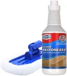 Clean-eez Ultimate Floor Restorer & Polish - Revitalize, Protect, Shine Wood, Laminate, Vinyl, Bamboo, Slate, Terracotta & More. Unmatched Solid Content in Polymer Finish W/Applicator Mop Head 32 Oz.