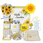 Birthday Gifts for Women, Sunflower Gift Sending Sunshine, Get Well Soon Gifts Basket Inspirational Gift for Women, Christmas Gifts for Her Sister Mom Best Friend, Unique Gifts for Thinking of You