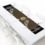 Big Dot of Happiness Roaring 20's - Petite 1920s Art Deco Jazz Party Paper Table Runner - 2020 Graduation and Election Party - 12 x 60 inches