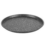 Salter Megastone Pizza Pan – 29 cm Non-Stick Perforated Crisper Tray, Large Oven Baking Tin for Pizzas, 12-Inch Round Durable Chip Tray, PFOA-Free, Oven Safe Up to 220°C, Strong Carbon Steel