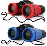 Scotamalone Kids Binoculars Shock Proof Toy Binoculars Set for Age 3-12 Years Old Boys Girls Bird Watching Educational Learning Hunting Hiking Birthday Presents