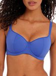 Freya Jewel Cove Sweetheart Bikini Top 34G, Plain Azure, Plain Azure, 34G