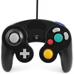 QUMOX Black Wired Classic Controller Joypad Gamepad for Ntd Game-Cube GC & Wii