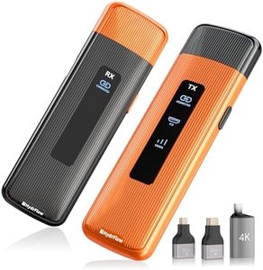 2025 Upgrade Wireless HDMI Transmitter and Receiver 4K Decode 1080P, 2.4G/5G Wireless HDMI, 164Ft/50M Plug&Play, for Streaming Video and Audio to Monitor from PC/PS5/Mac/iPad/iPhone Pro Max