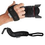 SPIDER HOLSTER – SpiderPro Camera Hand Strap v2 with Snap Assembly and Optional Wrist Strap – DSLR and Mirrorless Compatible (Black)