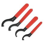 X AUTOHAUX 4pcs Coil Over Wrench Shock Spanner Adjustable C Shape Wrenches Tool