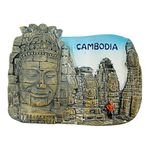 KRIWIN Travel Theme 3D Cambodia Angkor Thom Temple Theme Resin Fridge Magnet