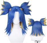 Anime Blue Cosplay Wig Unisex Game 