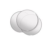 Franklowe Clear Plastic Desk Buttons-Qty 100