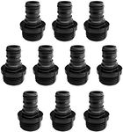 10 Pack Plastic Garden Hose Quick Connect Fittings Male Hose Quick Connector Adapters 3/4 Inch GHT Male Nipples Quick Release Kit for Water Hose Coupling