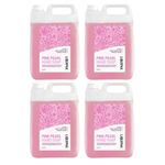 Liquipak - Pink Hand Wash, Liquid Soap 4x5L | Pearlised Hand Soap Refill, Smooth, Gentle on the skin - For Washrooms, Hotels, Factories, Office, Private homes 4x5L