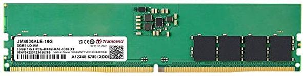 Transcend RAM 16GB DDR5 4800MHz CL40 (1Rx8) Desktop Memory - JM4800ALE-16G