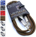 Premium Braided Guitar Cable: 3m / 